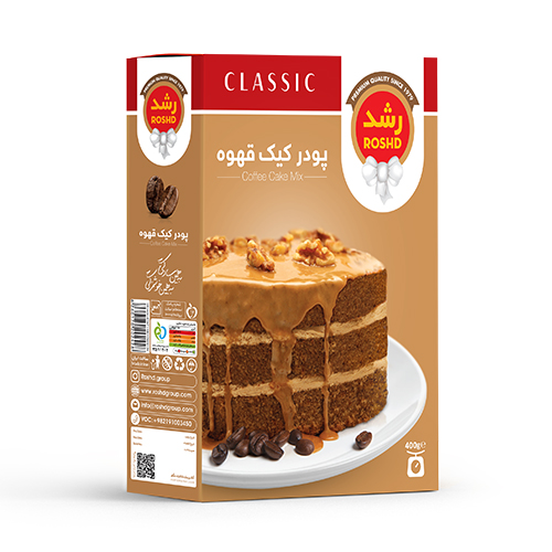 8.کیک-قهوه پودر کیک قهوه رشد 400 گرمی - Image 1