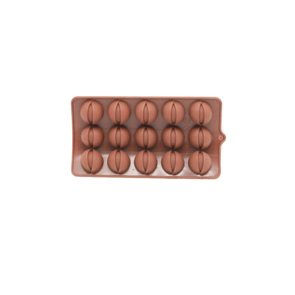 قالب سلیکونی شکلات گرد طرحدار