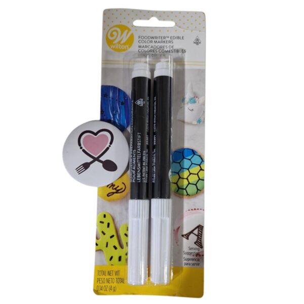 ماژیک خوراکی 2 عددی مشکی ویلتون (wilton) - Image 1