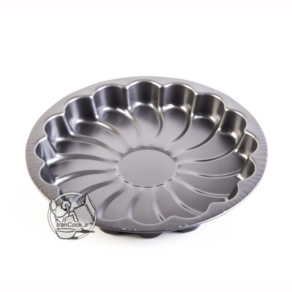 قالب تفلون گرد لبه کوتاه طرح گل