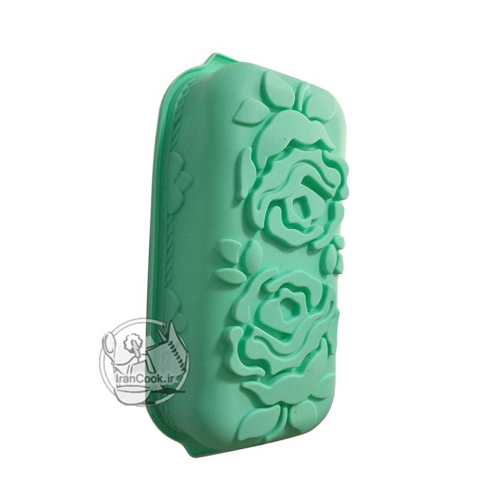 قالب کیکس سیلیکونی کف دو گل