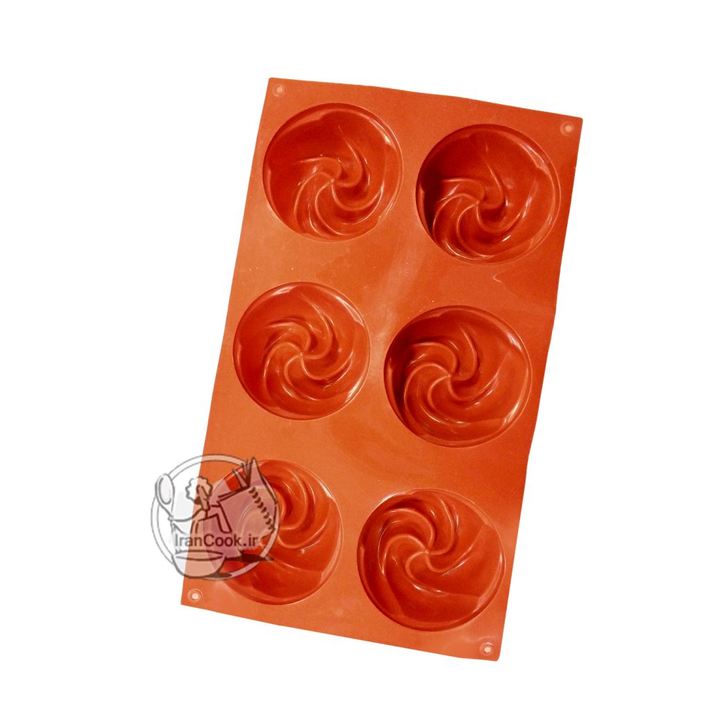 قالب سیلیکون 6 خانه طرح پیچ