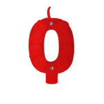 شمع مخملی عدد صفر