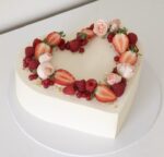 قالب کیک گالوانیزه قلب متوسط موج - Image 3