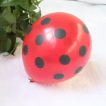 بادکنک قرمز خال مشکی لاتکس