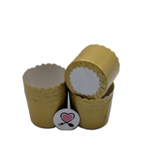 خرید کپسول کاپ کیک طلایی 20 عددی