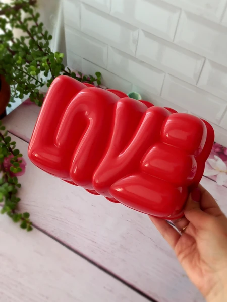 قالب ژله پلاستیکی مدل love