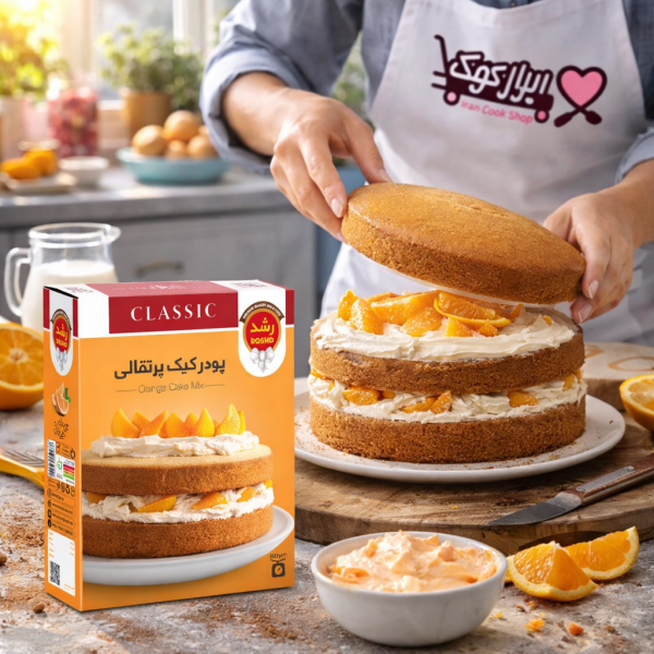 پودر کیک پرتقالی رشد ۵۰۰ گرمی