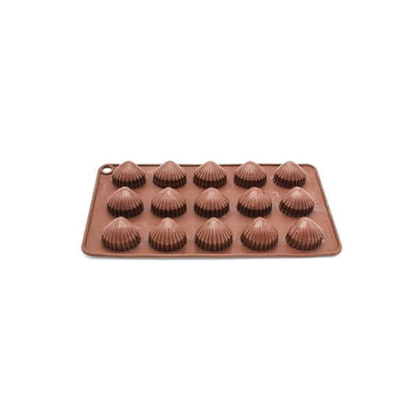 قالب شکلات سیلیکونی طرح صدف 15 تایی