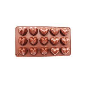 قالب شکلات سیلیکونی قلب دو طرح