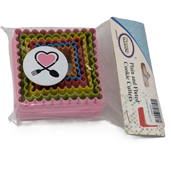 کاتر برش مربع 6 تیکه کنگره دار پلاستیکی - Image 1