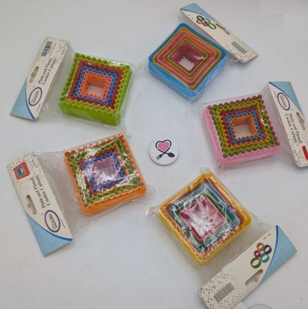 کاتر برش مربع 6 تیکه کنگره دار پلاستیکی - Image 2