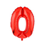 بادکنک فویلی عدد صفر قرمز