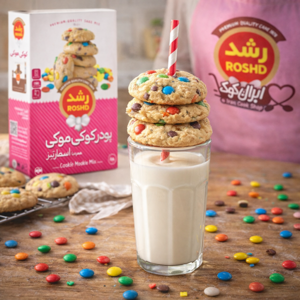 پودر کوکی موکی همراه با اسمارتیز رشد