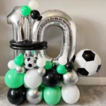 بادکنک فویلی عدد 0 نقره ای