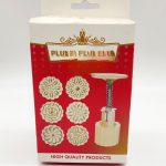 قالب کلمپه فشاری 6 عددی دایره کوچک سفید