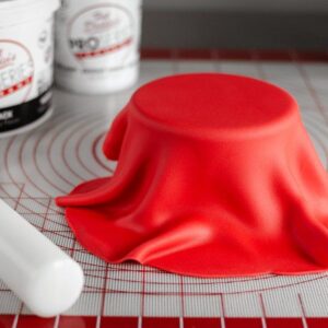 خمیر فوندانت قرمز کارو ۵۰۰ گرم