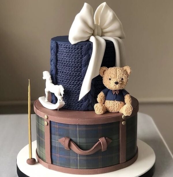 خمیر فوندانت سورمه ای کارو ۵۰۰ گرم - Image 3