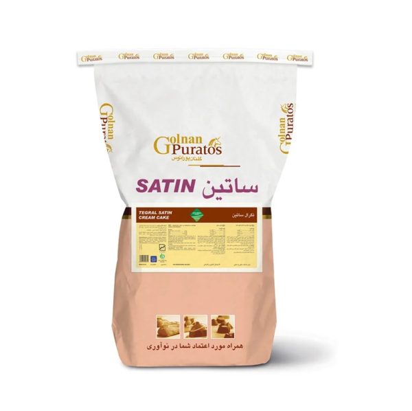 تگرال ساتین تگرال ساتین کرم کیک گلنان پوراتوس - Image 1