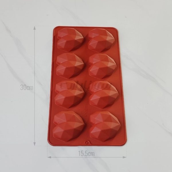 قالب سیلیکونی قلب اوریگامی کوچک 7 سانتی  8 عددی سورنا پارت - Image 1
