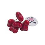 قلب تزئینی قرمز براق بسته 5 عددی | دکور ولنتاین، تم عاشقانه و یلدا - Image 2