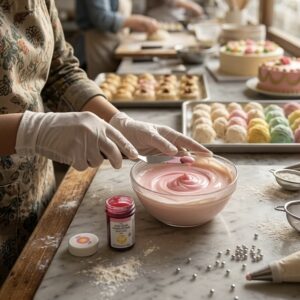 رنگ خوراکی ژله ای صورتی (pink) ویلتون