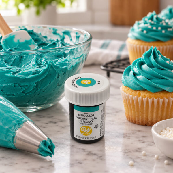 رنگ خوراکی ژله‌ای سبز آبی Teal ویلتون