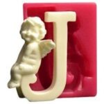 ملد سیلیکونی حرف J فرشته دار - تصویر 2