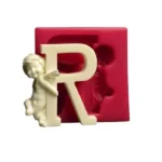 ملد سیلیکونی حرف R فرشته دار - تصویر 2