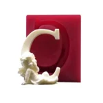 ملد سیلیکونی حرف C فرشته دار - تصویر 2