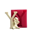 ملد سیلیکونی حرف Y فرشته دار - تصویر 2