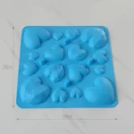 قالب سیلیکونی قلب میکس مربع سورناپارت - Image 3