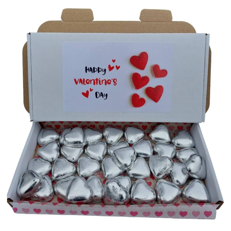 شکلات قلب نقره ای
