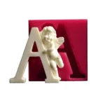 ملد سیلیکونی حرف A فرشته دار - تصویر 2