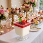 جام تک نفره مربع طلقی پایه دار بسته 5 عددی