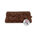 قالب سیلیکونی طرح قفل و کلید