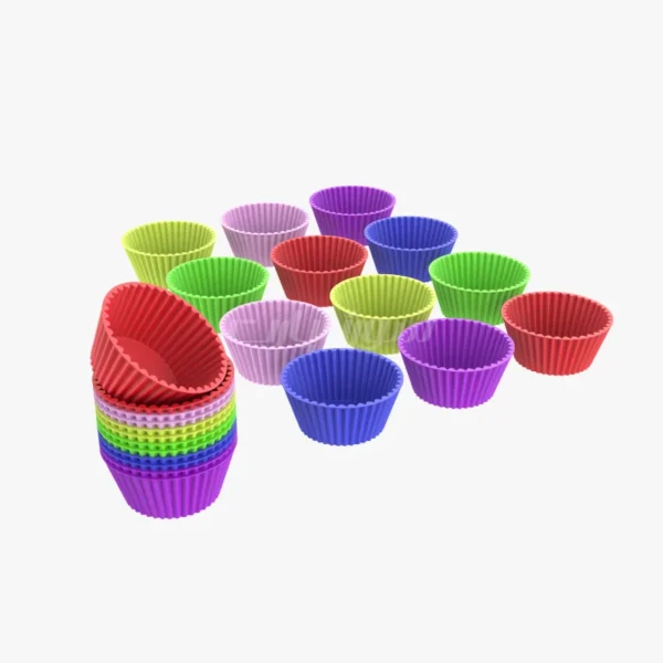 قالب کاپ‌ کیک رنگین ‌کمانی ۱۲ عددی سورناپارت - Image 6