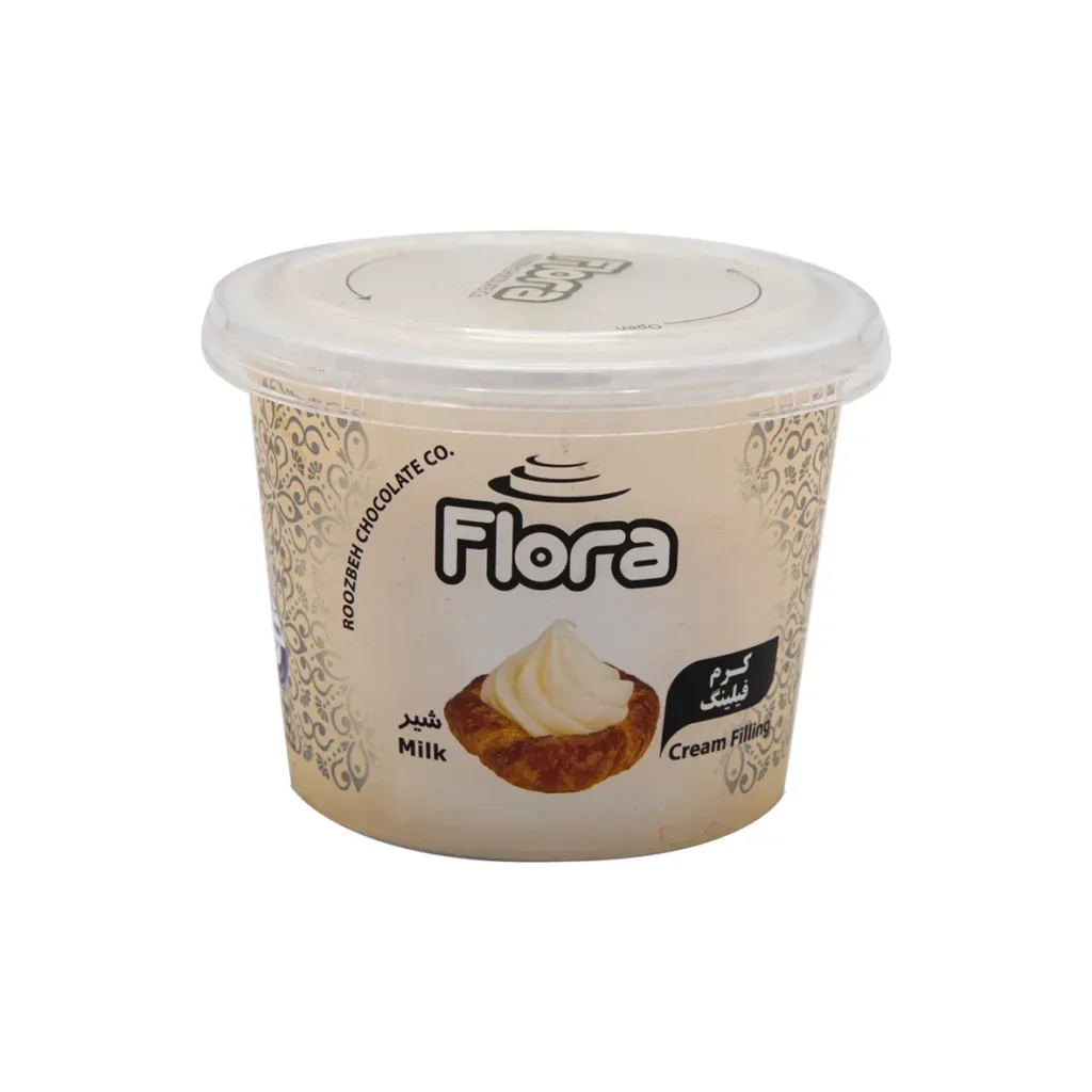 کرم فیلینگ شیر 300 گرمی فلورا
