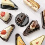 ظرف کیک اسلایس مثلثی کف مشکی - تصویر 3