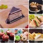 ظرف کیک اسلایس مثلثی کف مشکی - تصویر 4