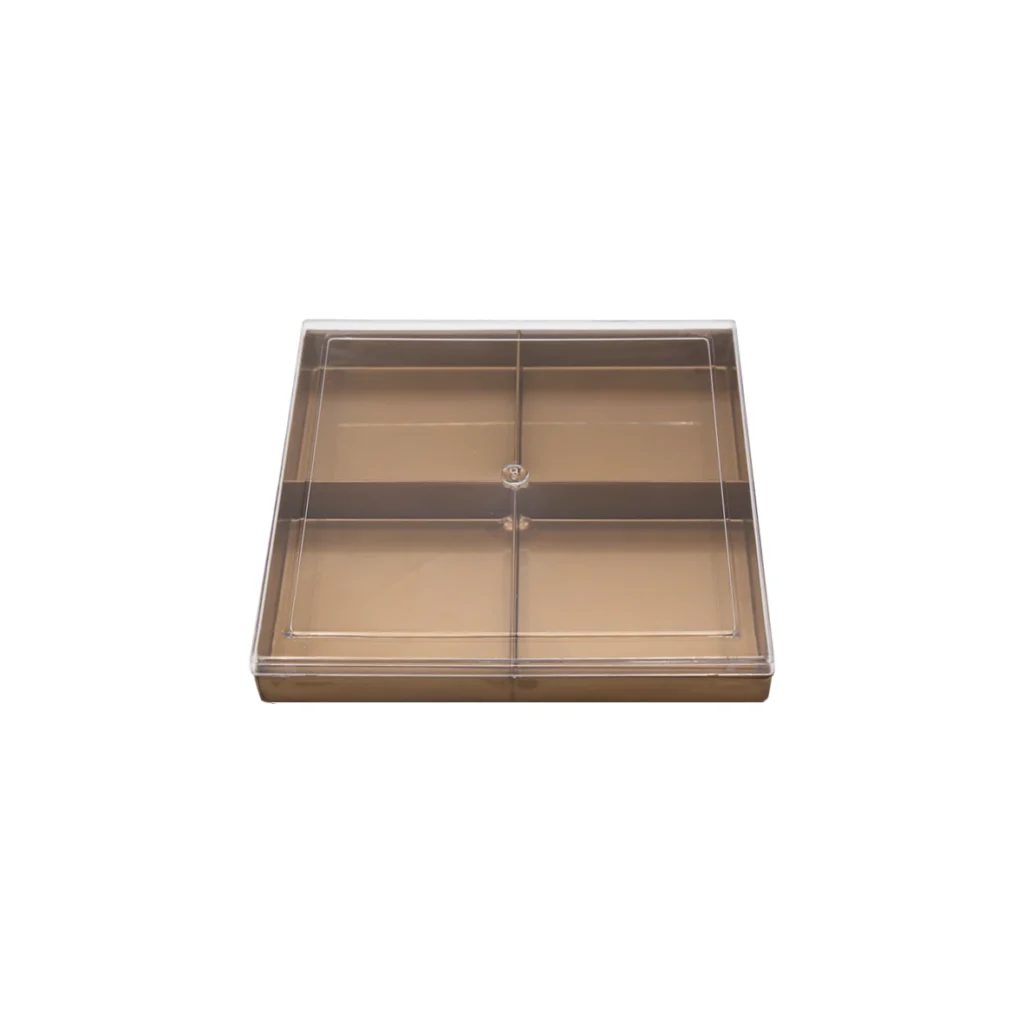 ظرف کریستال مربع 4 خانه