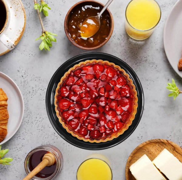 ظرف حمل کیک طلقی شفاف لبه کوتاه - Image 3