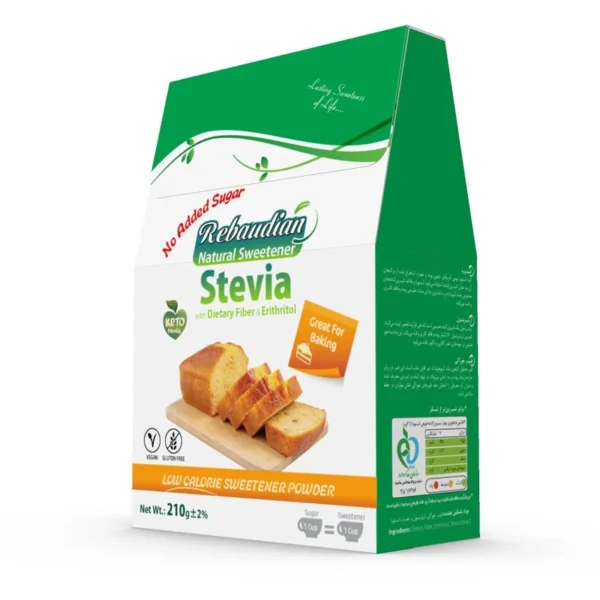 پودر شیرین‌کننده استویا ربودیان ۲۱۰ گرم - Image 4