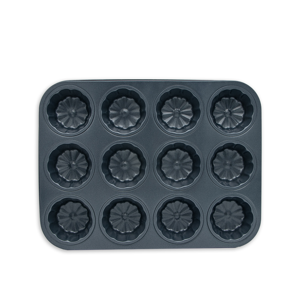 قالب تفلون مافین 12 عددی طرح دار