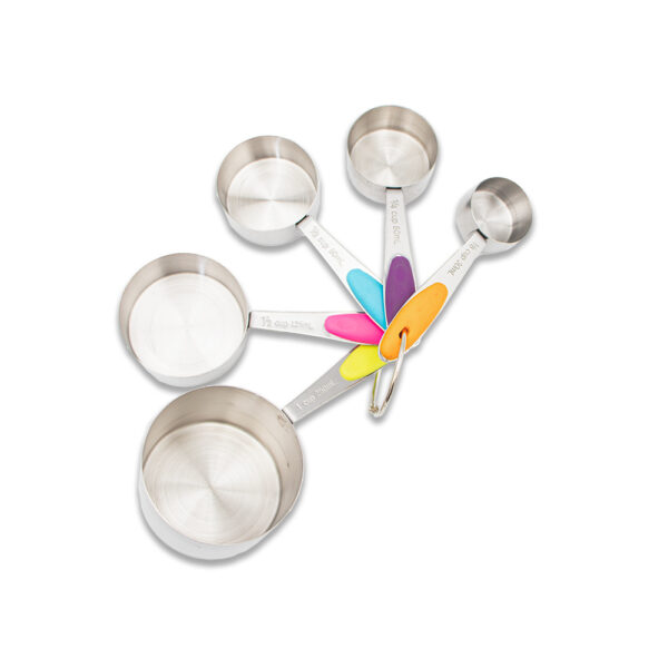 پیمانه استیل دسته رنگی