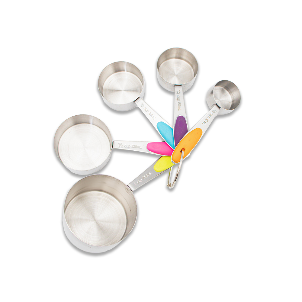 پیمانه استیل دسته رنگی