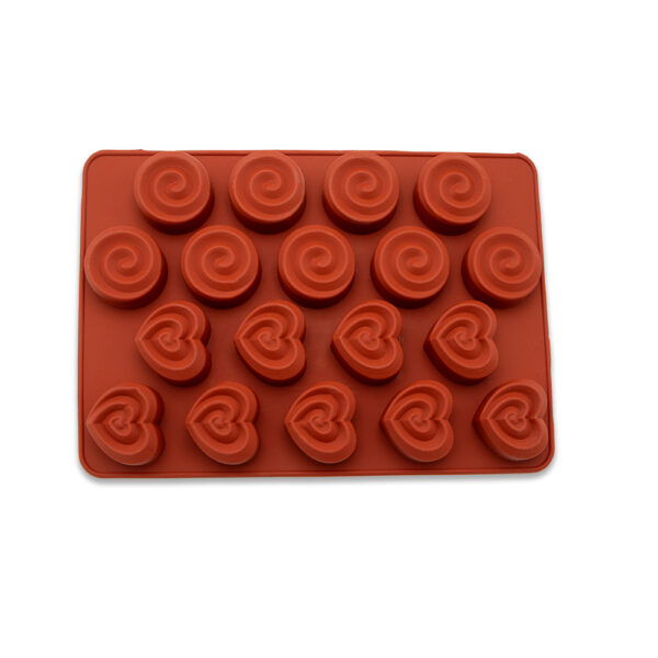 قالب سیلیکون حلوایی قلب و دایره