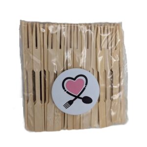 چنگال چوبی خرما و انگور بسته 50 عددی