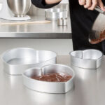 قالب کیک گالوانیزه قلب بزرگ موج - Image 3