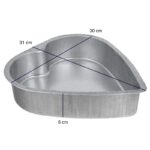 قالب کیک گالوانیزه قلب بزرگ موج - Image 2